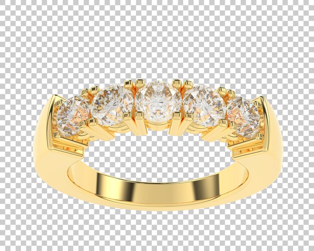 Ilustración de renderización 3D de joyas aisladas en el fondo