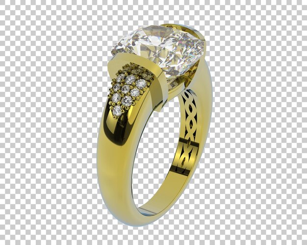 Ilustración de renderización 3D de joyas aisladas en el fondo