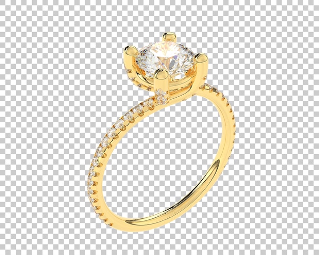 Ilustración de renderización 3D de joyas aisladas en el fondo