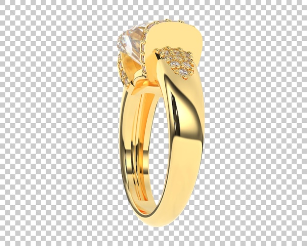 Ilustración de renderización 3D de joyas aisladas en el fondo