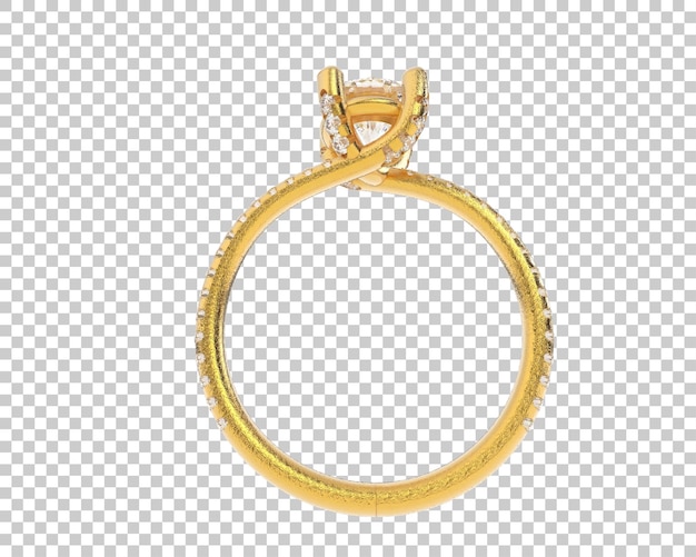 Ilustración de renderización 3D de joyas aisladas en el fondo