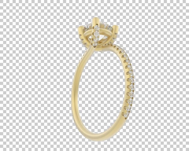 Ilustración de renderización 3D de joyas aisladas en el fondo