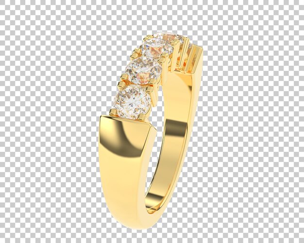Ilustración de renderización 3D de joyas aisladas en el fondo