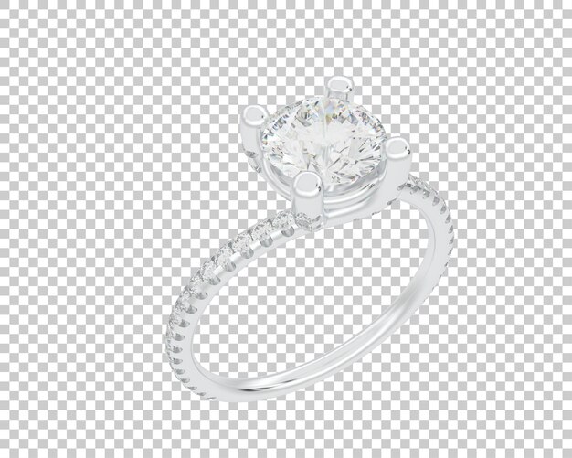 Ilustración de renderización 3D de joyas aisladas en el fondo