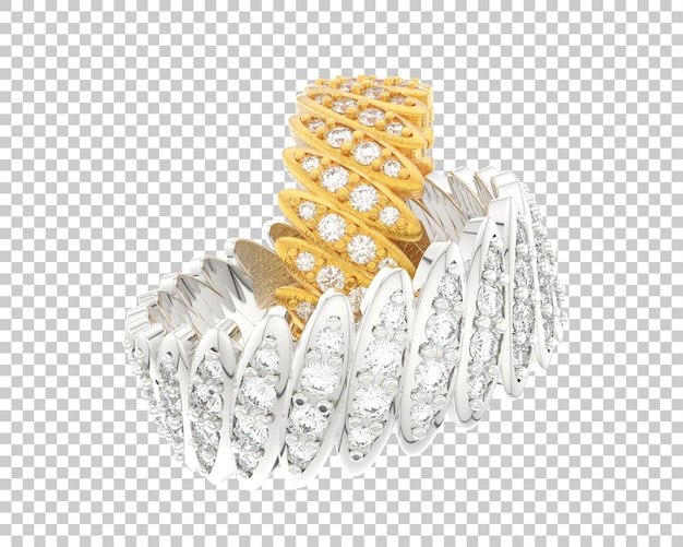 PSD ilustración de renderización 3d de joyas aisladas en el fondo