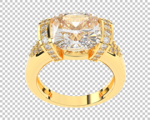 Ilustración de renderización 3D de joyas aisladas en el fondo