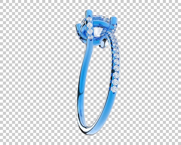 Ilustración de renderización 3D de joyas aisladas en el fondo