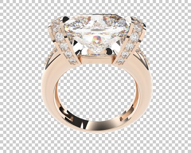Ilustración de renderización 3D de joyas aisladas en el fondo