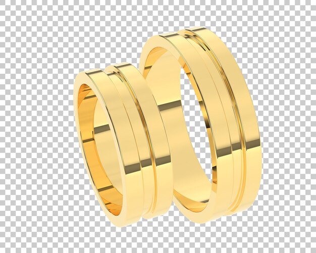 Ilustración de renderización 3D de joyas aisladas en el fondo