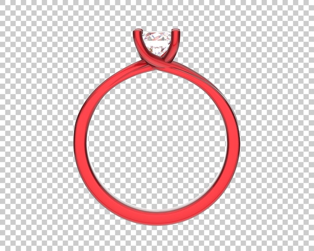 Ilustración de renderización 3D de joyas aisladas en el fondo