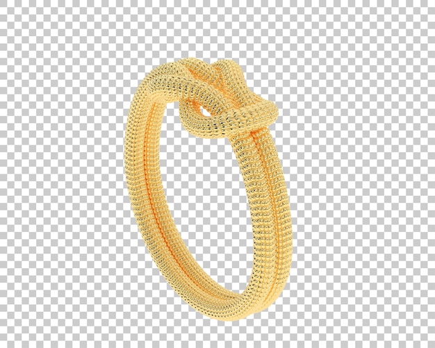 Ilustración de renderización 3D de joyas aisladas en el fondo