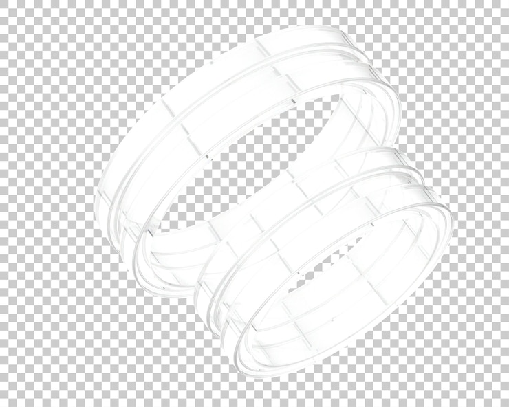 PSD ilustración de renderización 3d de joyas aisladas en el fondo