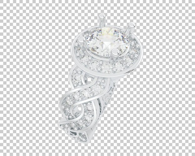 Ilustración de renderización 3D de joyas aisladas en el fondo