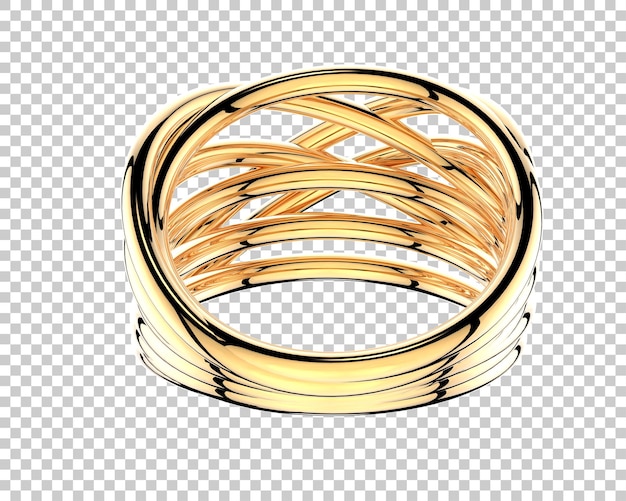 Ilustración de renderización 3D de joyas aisladas en el fondo