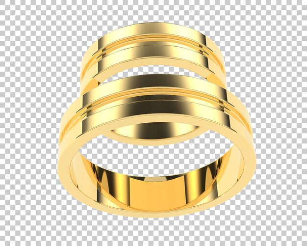 Ilustración de renderización 3D de joyas aisladas en el fondo