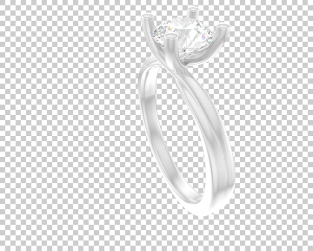 Ilustración de renderización 3D de joyas aisladas en el fondo