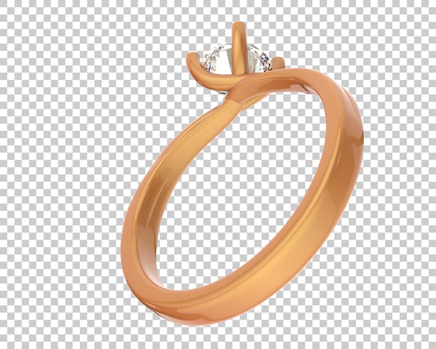 Ilustración de renderización 3D de joyas aisladas en el fondo