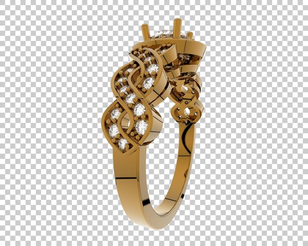 PSD ilustración de renderización 3d de joyas aisladas en el fondo