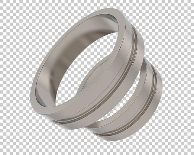 Ilustración de renderización 3D de joyas aisladas en el fondo