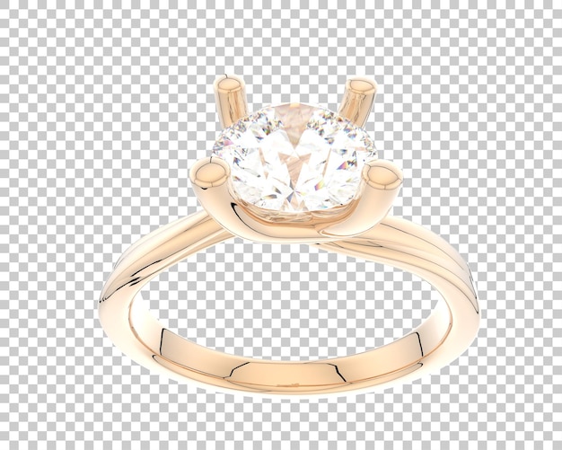 Ilustración de renderización 3D de joyas aisladas en el fondo