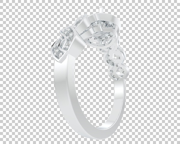 Ilustración de renderización 3D de joyas aisladas en el fondo