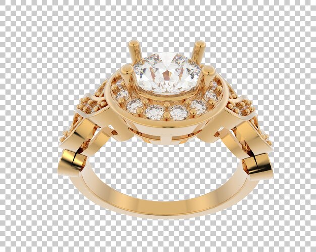 Ilustración de renderización 3D de joyas aisladas en el fondo