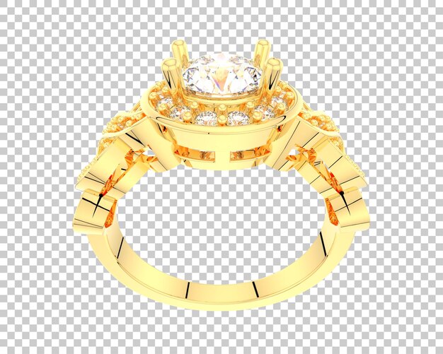 Ilustración de renderización 3D de joyas aisladas en el fondo