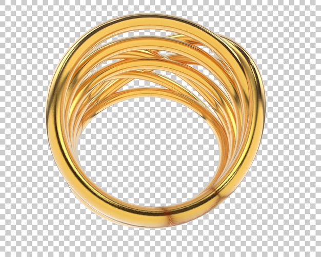 Ilustración de renderización 3D de joyas aisladas en el fondo