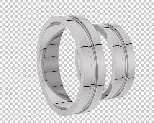 Ilustración de renderización 3D de joyas aisladas en el fondo