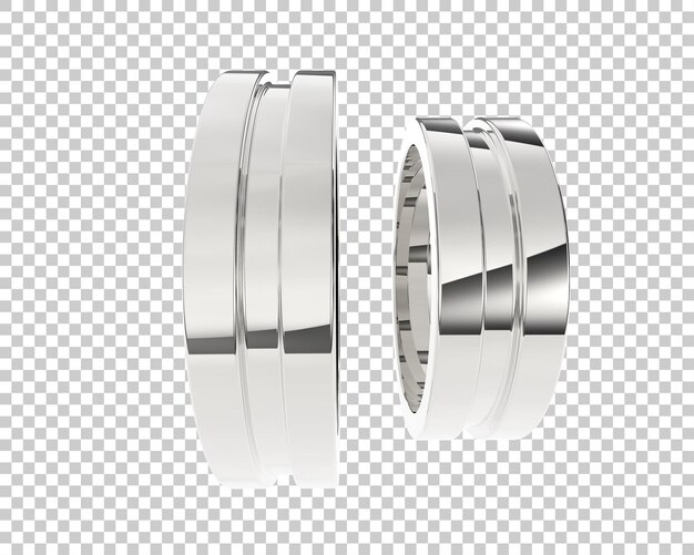 Ilustración de renderización 3D de joyas aisladas en el fondo