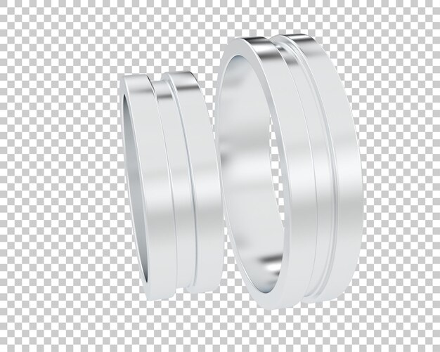 Ilustración de renderización 3D de joyas aisladas en el fondo