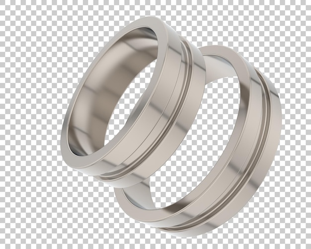 Ilustración de renderización 3D de joyas aisladas en el fondo
