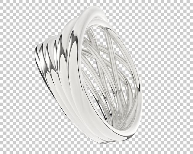 Ilustración de renderización 3D de joyas aisladas en el fondo