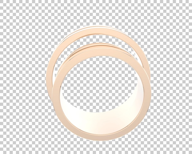 Ilustración de renderización 3D de joyas aisladas en el fondo