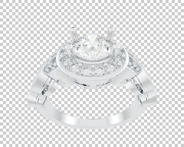 Ilustración de renderización 3D de joyas aisladas en el fondo