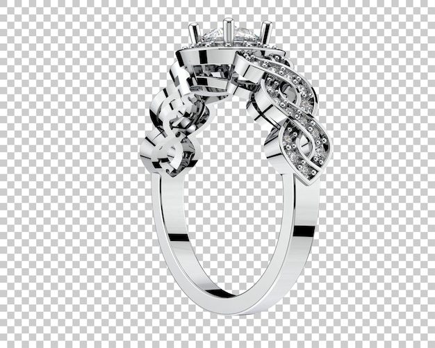 Ilustración de renderización 3D de joyas aisladas en el fondo