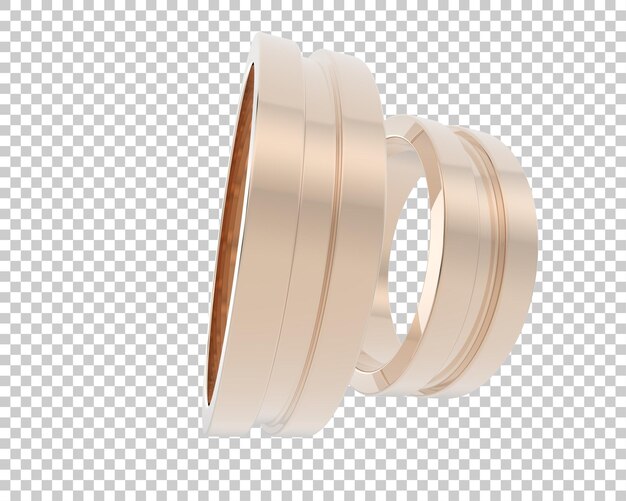 Ilustración de renderización 3D de joyas aisladas en el fondo