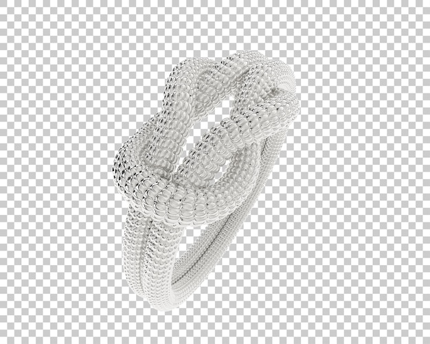 Ilustración de renderización 3D de joyas aisladas en el fondo