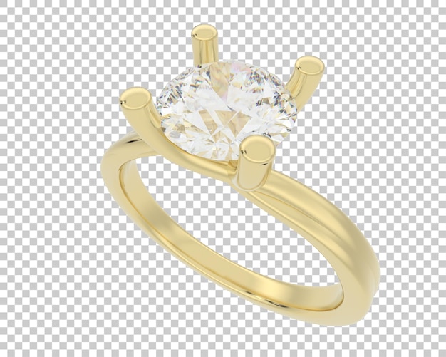 Ilustración de renderización 3D de joyas aisladas en el fondo