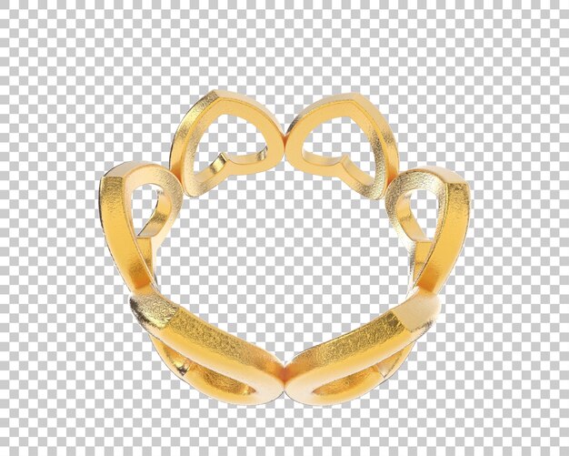 Ilustración de renderización 3D de joyas aisladas en el fondo