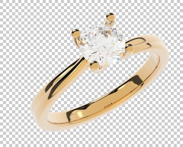 Ilustración de renderización 3D de joyas aisladas en el fondo