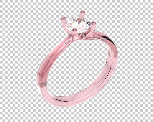 PSD ilustración de renderización 3d de joyas aisladas en el fondo