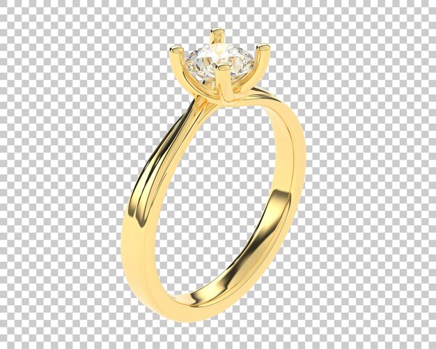 Ilustración de renderización 3D de joyas aisladas en el fondo
