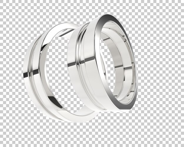 Ilustración de renderización 3D de joyas aisladas en el fondo