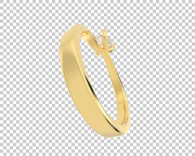 Ilustración de renderización 3D de joyas aisladas en el fondo