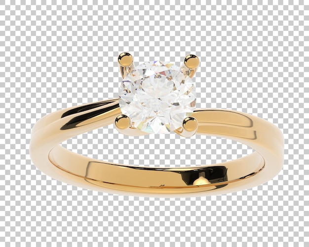 Ilustración de renderización 3D de joyas aisladas en el fondo