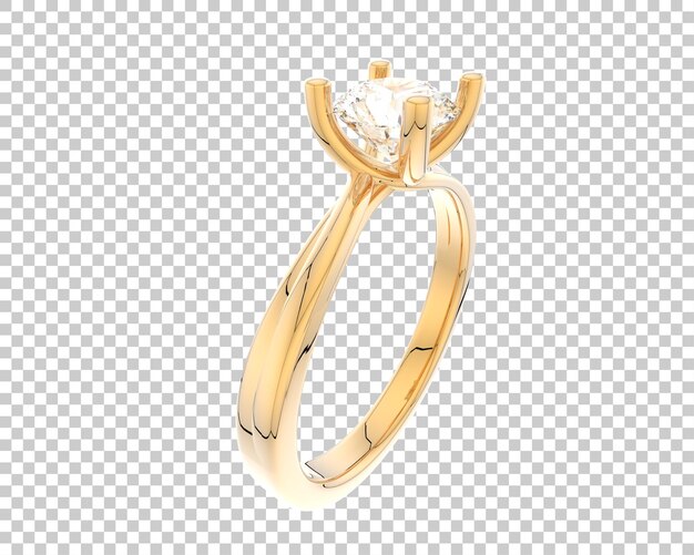 Ilustración de renderización 3D de joyas aisladas en el fondo