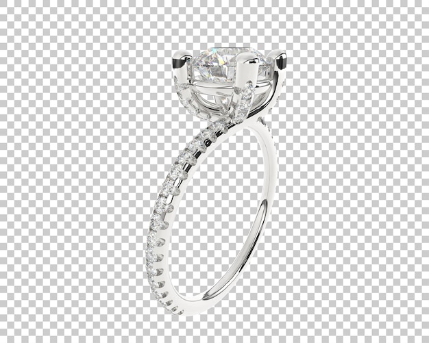 Ilustración de renderización 3D de joyas aisladas en el fondo