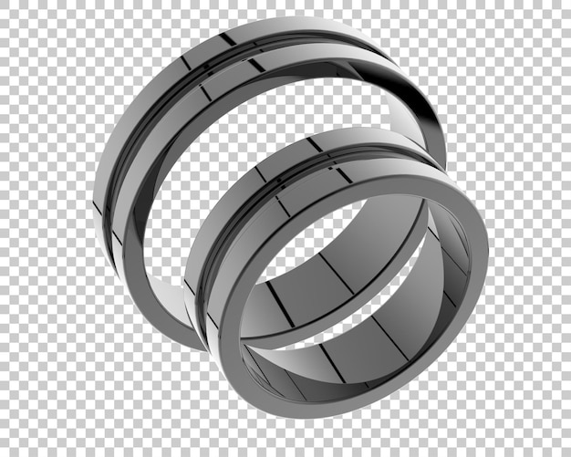 Ilustración de renderización 3D de joyas aisladas en el fondo