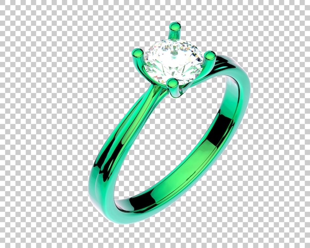 Ilustración de renderización 3D de joyas aisladas en el fondo